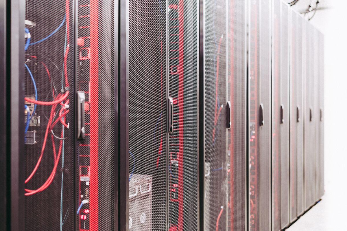 Website hosting - data center server racks