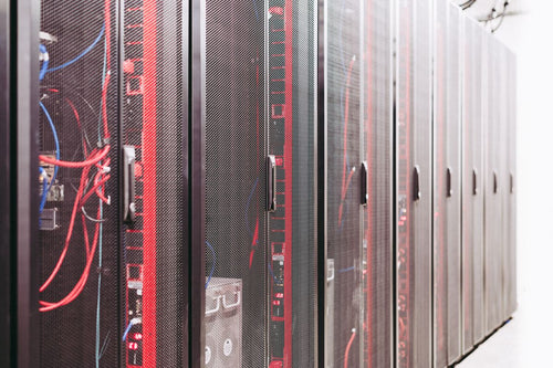Website hosting - data center server racks