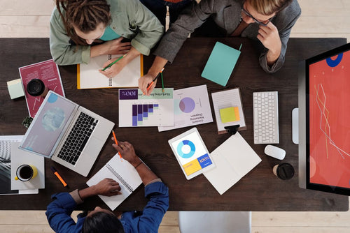 Digital marketing team meeting